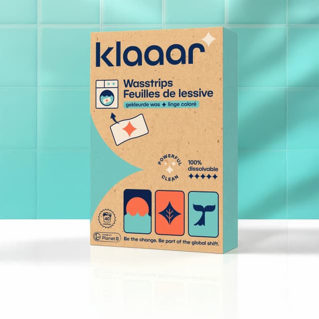 Klaaar Wasstrips voor gekleurde was (40 wasbeurten)